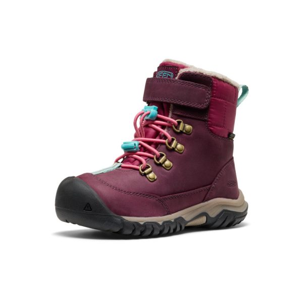 Little Kids' Kanibou Waterproof Winter Boot  |  Fig/Pink Lemonade