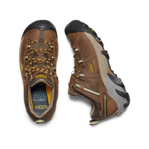 Men's Targhee II Waterproof Wide | Cascade Brown/Golden Yellow