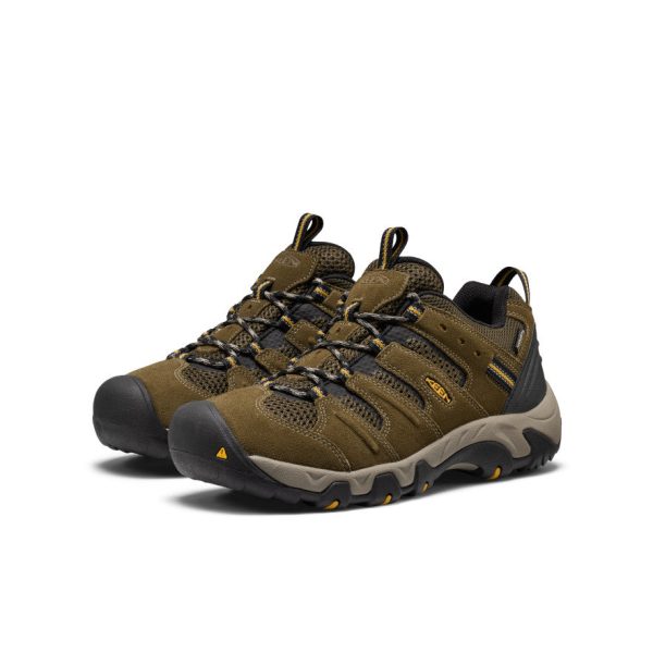 Men's Koven Waterproof Hiking Shoe  |  Dark Olive/Symphonic Sunset