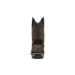 Men's Flatland Pull-On Waterproof Work Boot (Carbon Toe)  |  Dark Brown/Black