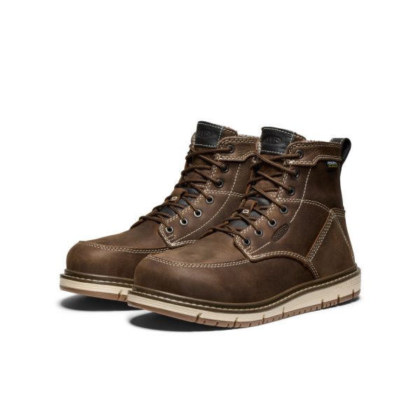 Women's San Jose 6 Waterproof Boot (Aluminum Toe)  |  Cascade Brown/Gum
