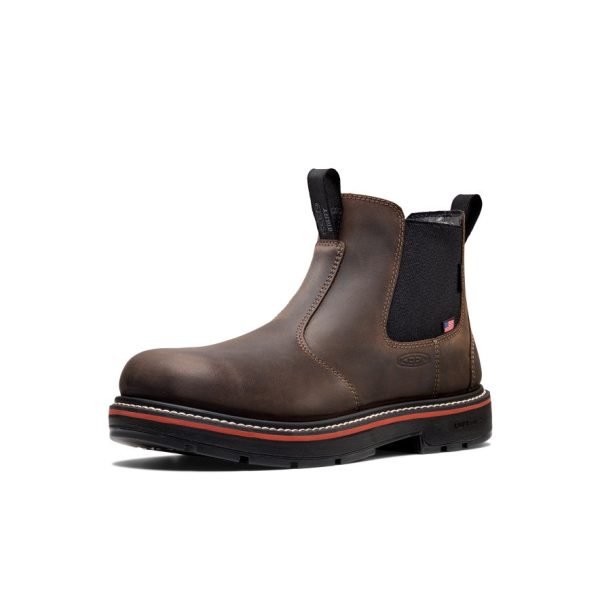 Men's Liberty Chelsea 90?? Heel Work Boot (Soft Toe)  |  Coffee Bean/Black