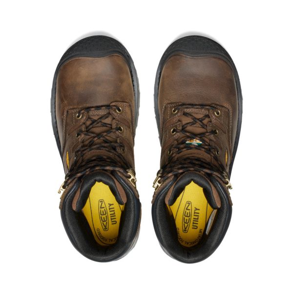 Men's CSA Camden 8 Waterproof Boot (Carbon Toe)  |  Dark Earth/Black
