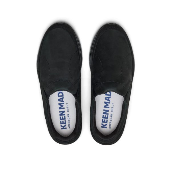 Men's KM2 Leather Slip-On  |  Black/Black