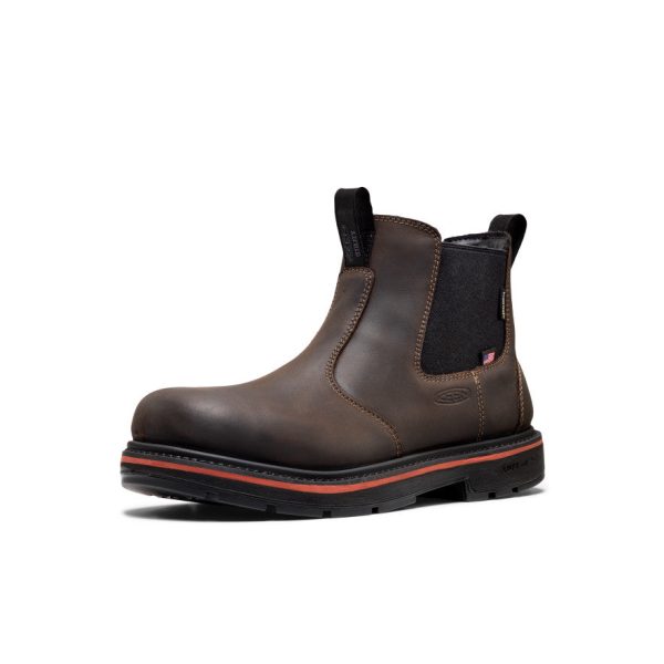 Men's Liberty Chelsea 90?? Heel Work Boot (Carbon Toe)  |  Coffee Bean/Black