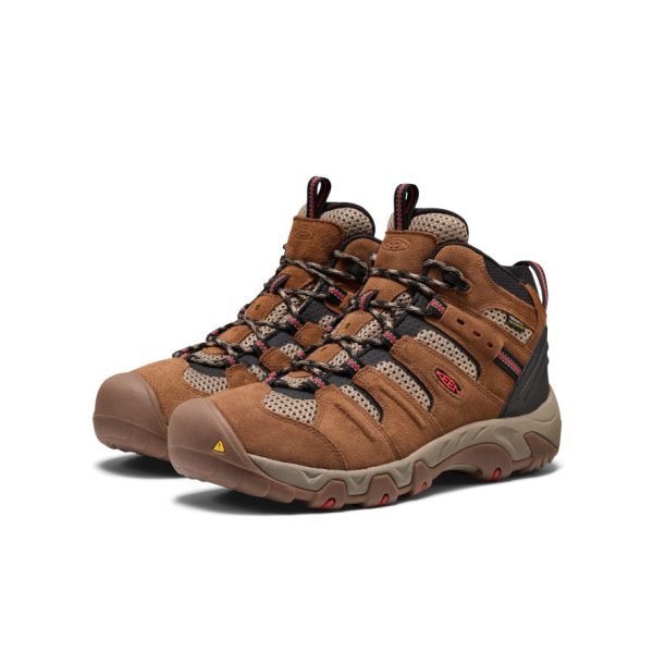 Men's Koven Waterproof Hiking Boot  |  Bison/Mars Red