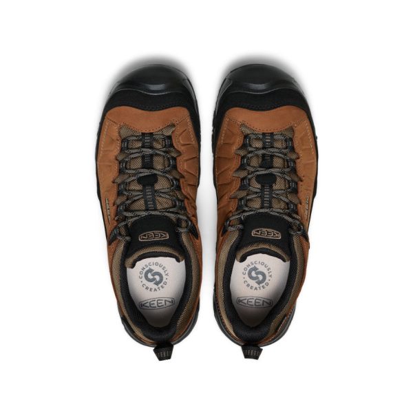Men's Targhee IV Wide Waterproof Hiking Shoe  |  Bison/Black