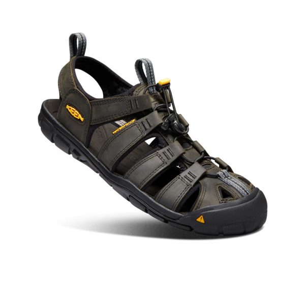 Men's Clearwater CNX Leather Sandal  |  Magnet/Black
