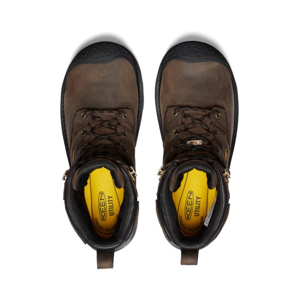 Men's CSA Camden 6 Waterproof Boot (Carbon Toe)  |  Dark Earth/Black