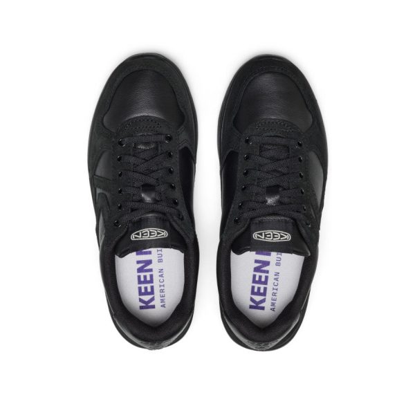 Women's KM2 Leather Jogger  |  Black/Black