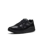 Women's KM2 Leather Jogger  |  Black/Black