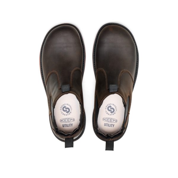 Men's Liberty Chelsea 90?? Heel Work Boot (Carbon Toe)  |  Coffee Bean/Black