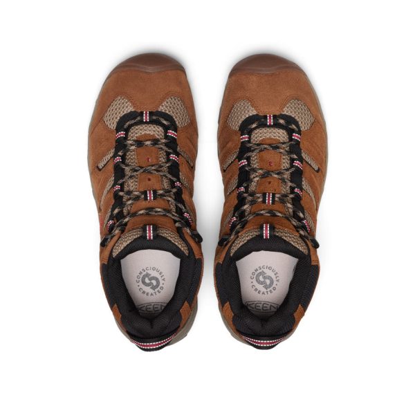 Men's Koven Waterproof Hiking Boot  |  Bison/Mars Red