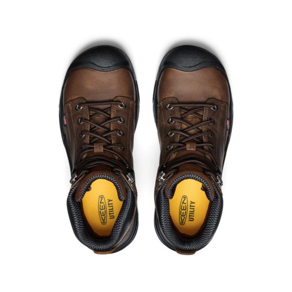 Men's Mt Vernon II 6 Waterproof Boot (Steel Toe)  |  Dark Earth/Black