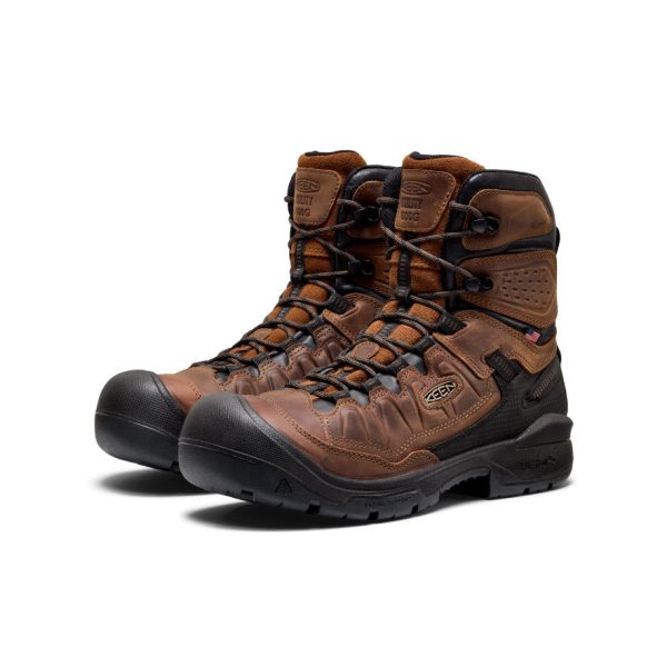 Men's Targhee IV 8 Insulated Waterproof Work Boot (Carbon Toe)  |  Bison/Black