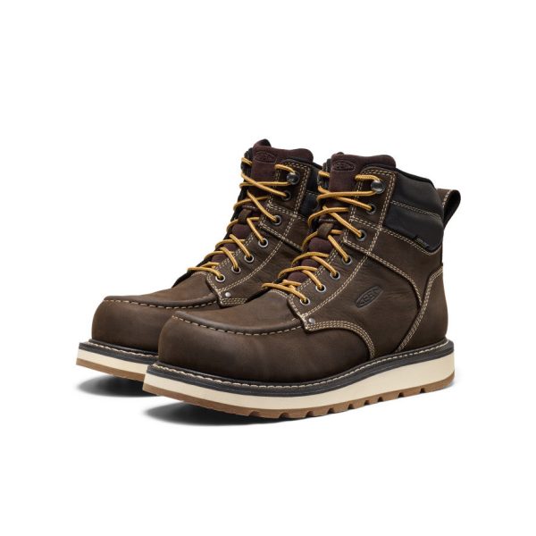 Men's Cincinnati 6 Waterproof Boot (Carbon Toe)  |  Dark Chocolate/Sandshell