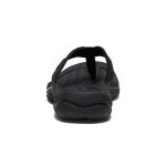 Men's Kona Leather Flip-Flop  |  Black/Steel Grey