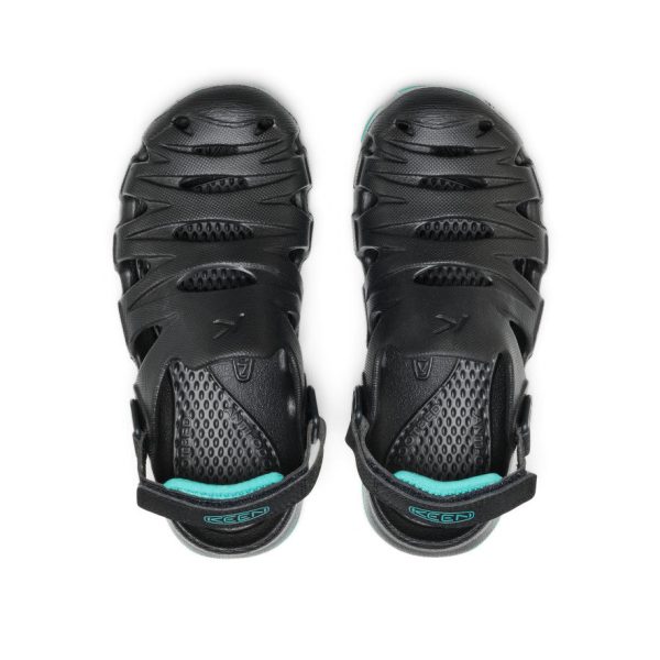 Big Kids' HyperFLT Clog  |  Black/Bright Aqua