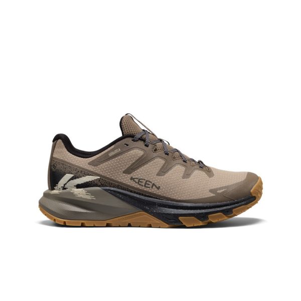 Men's Targhee Apex Wide Waterproof Hiking Shoe  |  Brindle/Canteen