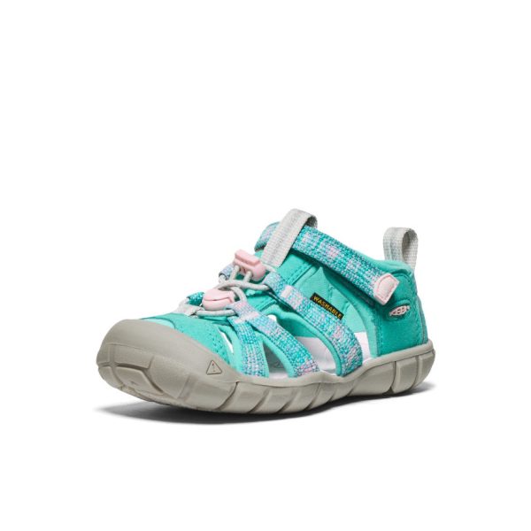Little Kids' Seacamp II CNX  |  Bright Aqua/Giggle Pink