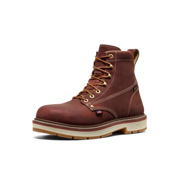 Men's Liberty 6 Waterproof 90° Heel Boot (Soft Toe) | Bombay Brown/Gum