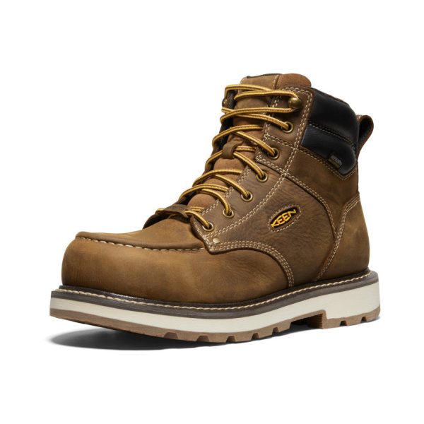 Men's Cincinnati 6 Waterproof 90° Heel Boot (Carbon Toe) | Belgian/Sandshell