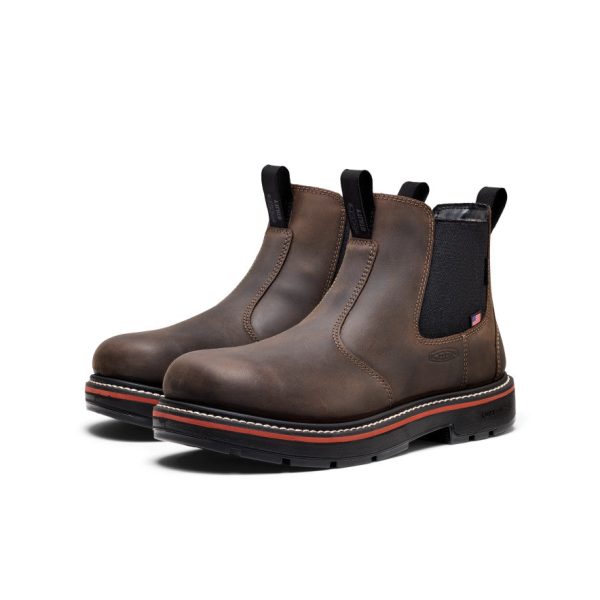 Men's Liberty Chelsea 90?? Heel Work Boot (Soft Toe)  |  Coffee Bean/Black