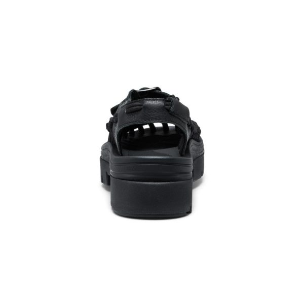 All Gender UNEEK PLT Mary Jane Sneaker  |  Black Smooth Lea