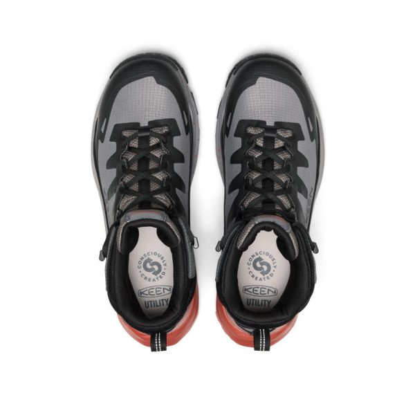 Men's Targhee Blur Waterproof Work Boot (Carbon Toe)  |  Steel Grey/Black