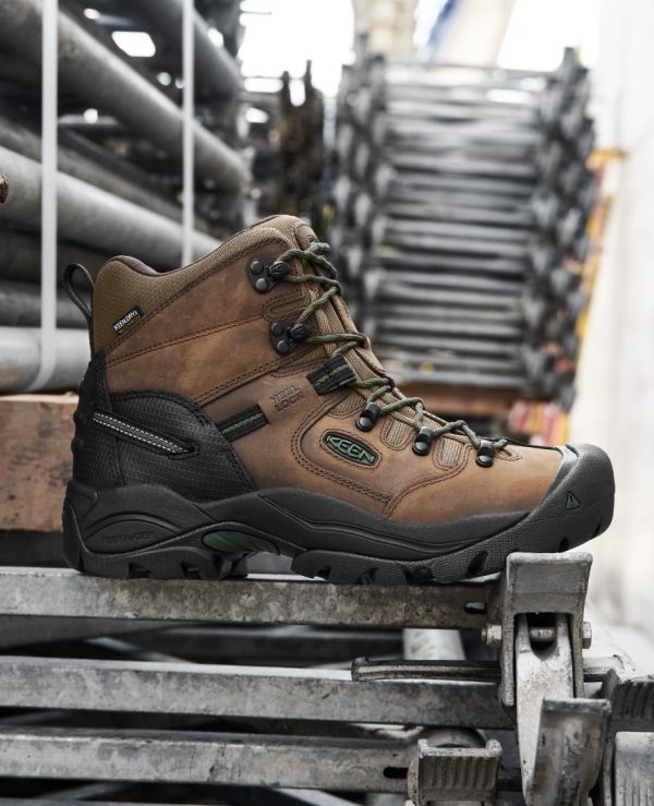 Men's Pittsburgh Energy 6 Waterproof Boot (Carbon Toe)  |  Bison/Black