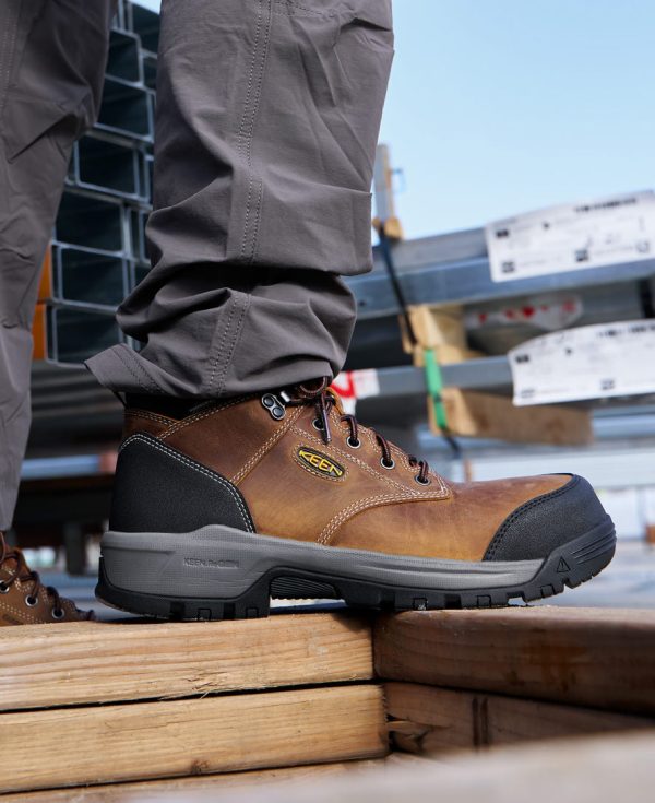 Men's Evanston 6 Waterproof Boot INT MET (Carbon Toe) | Bison/Black