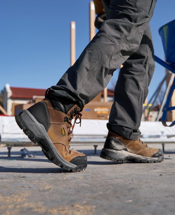Men's Evanston 6 Waterproof Boot (Soft Toe)  |  Bison/Black