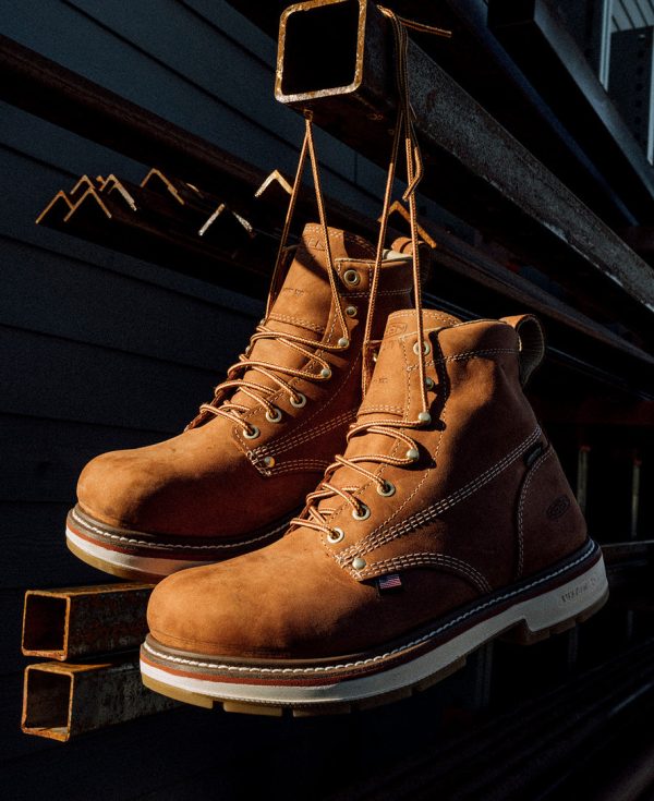Men's Liberty 6 Waterproof 90° Heel Boot (Soft Toe) | Bombay Brown/Gum