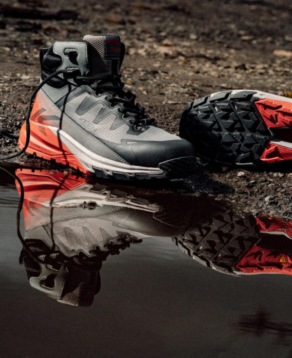Men's Targhee Blur Waterproof Work Boot (Carbon Toe)  |  Steel Grey/Black