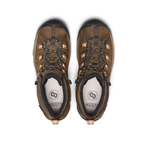 Men's Targhee II Mid Waterproof Hiking Boots  |  Black Olive/Chipmunk