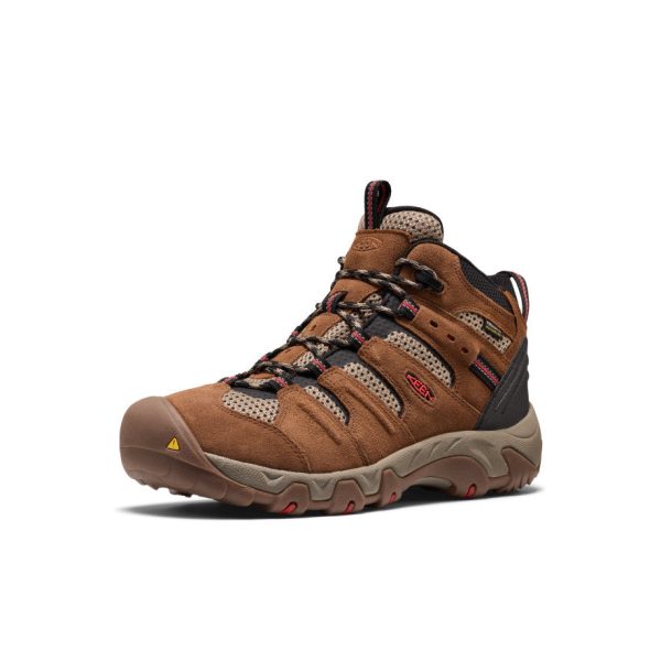 Men's Koven Waterproof Hiking Boot  |  Bison/Mars Red