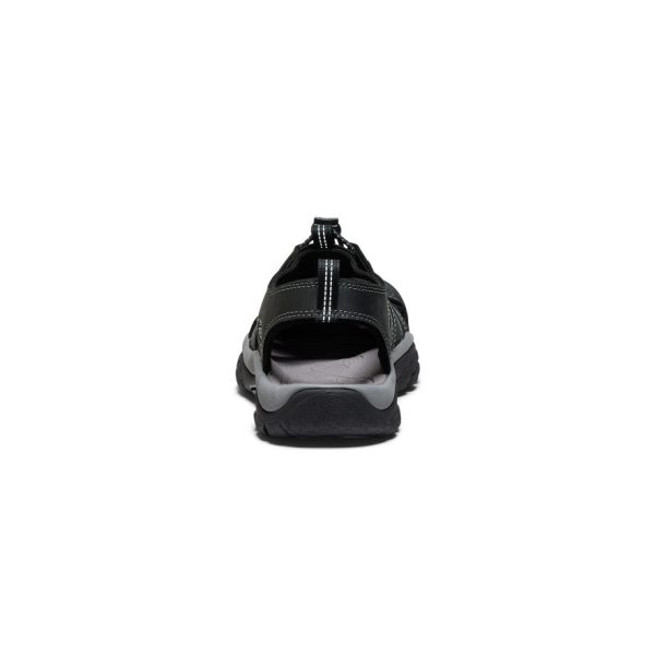 Men's Newport Leather Sandal | Black/Steel Grey