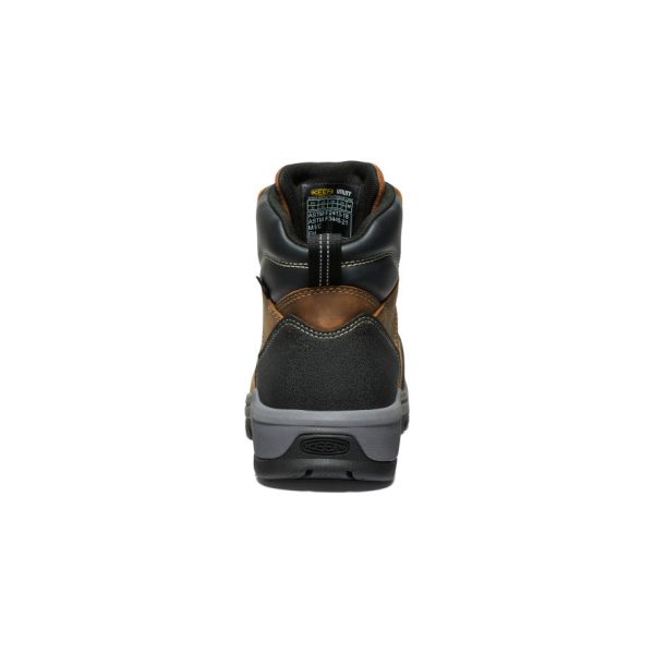 Men's Evanston 6 Waterproof Boot (Carbon Toe) | Bison/Black