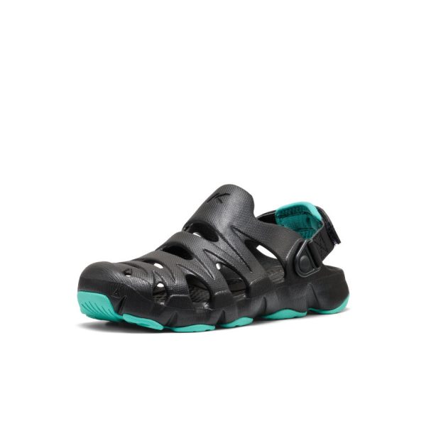 Big Kids' HyperFLT Clog  |  Black/Bright Aqua