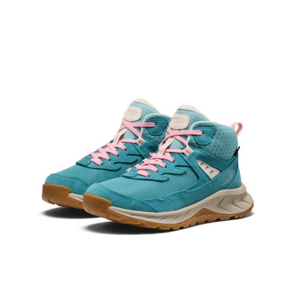 Big Kids' Hightrail Waterproof Hiking Boot | Brittany Blue/Cashmere Rose