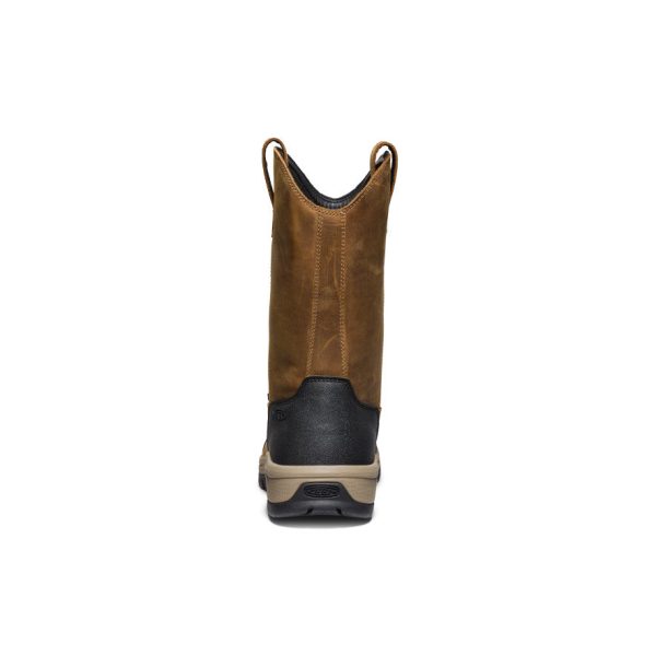 Men's Evanston Pull-On Waterproof Boot (Soft Toe)  |  Bison/Black