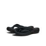 Men's Waimea Leather Flip-Flop  |  Black/Black
