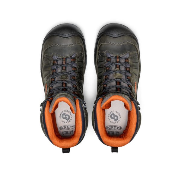 Men's Targhee IV 8 Waterproof Work Boot (Carbon Toe)  |  Magnet/Black