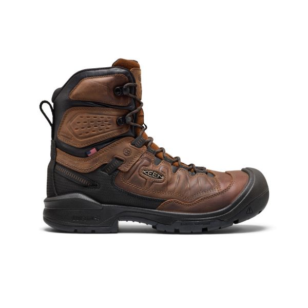 Men's Targhee IV 8 Insulated Waterproof Work Boot (Carbon Toe)  |  Bison/Black
