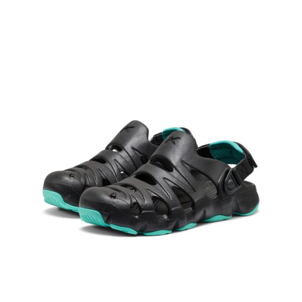 Big Kids' HyperFLT Clog  |  Black/Bright Aqua